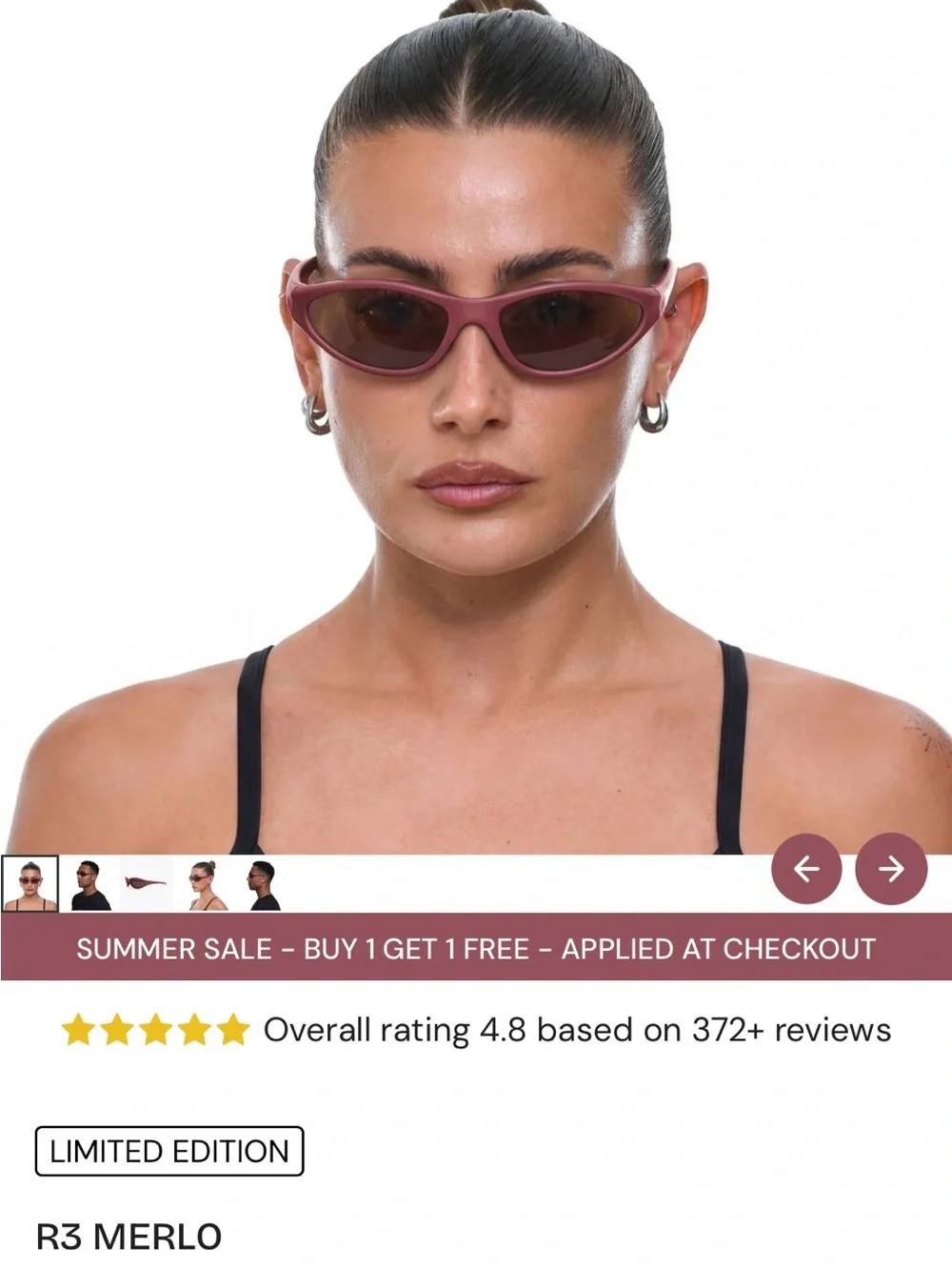 R3 Merlo Women's Sunglasses - Merlot